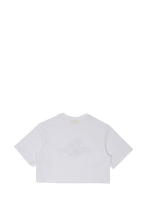 white cotton t-shirt OFF WHITE KIDS | OGAA019S26JER001100